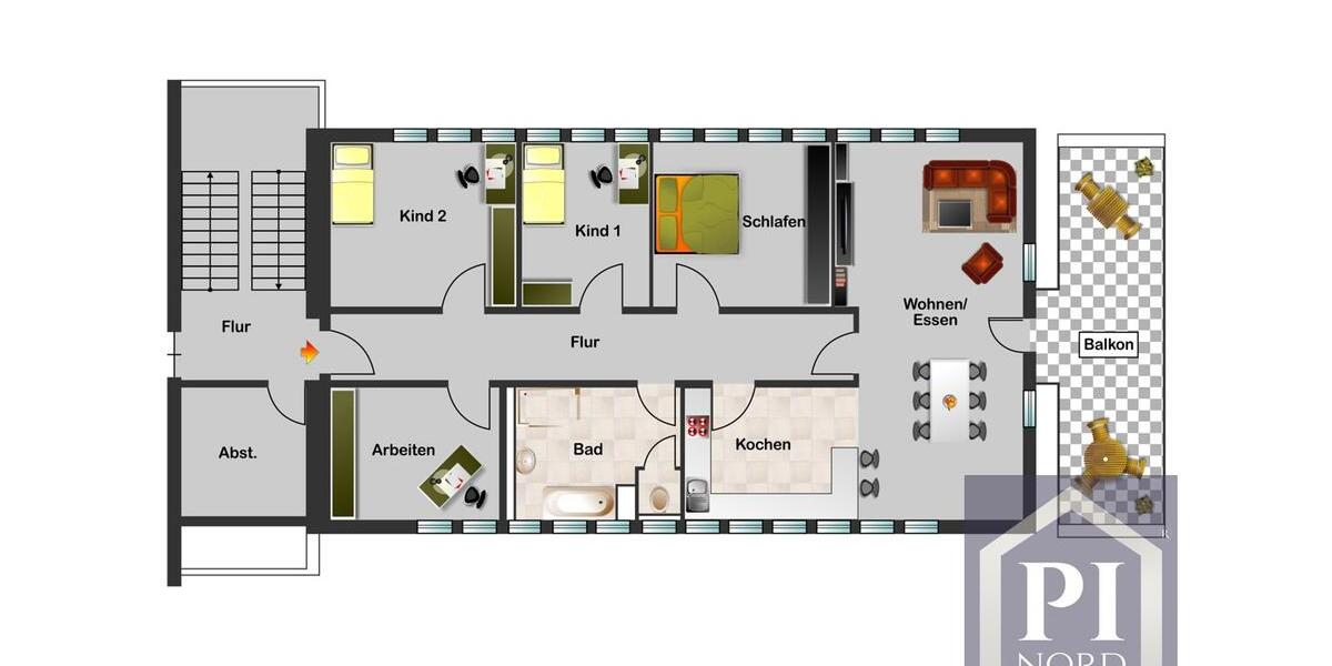 Einfamilienhaus Kiel Friedrichsort - 5 Zimmer, 138 m&sup2;, 2.500&euro; | Angebot:26644484