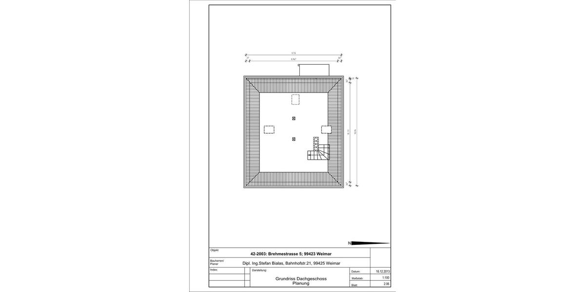 Dachgeschoßwohnung Weimar - 2 Zimmer, 100 m&sup2;, 880&euro; | Angebot:26562718