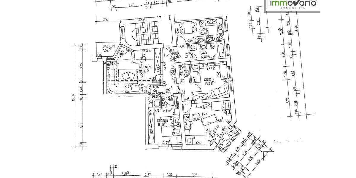 Etagenwohnung Magdeburg Alte Neustadt - 4 Zimmer, 111 m&sup2;, 831&euro; | Angebot:25593213