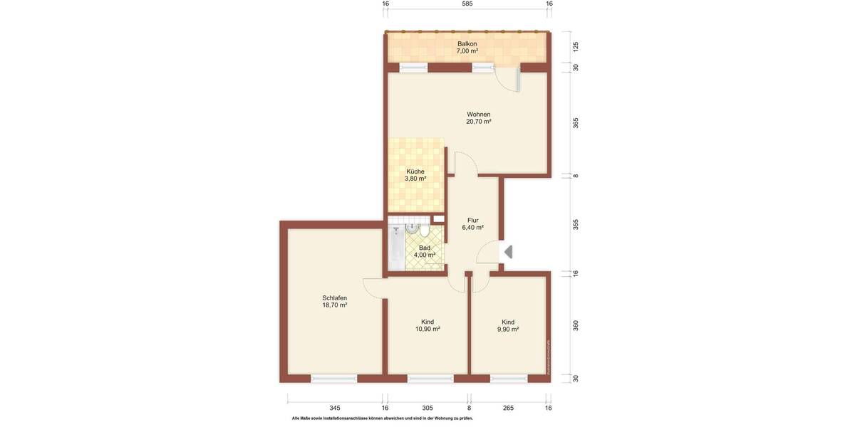 Etagenwohnung Weißwasser/O.L. O.L. - 4 Zimmer, 78 m&sup2;, 413&euro; | Angebot:25696502