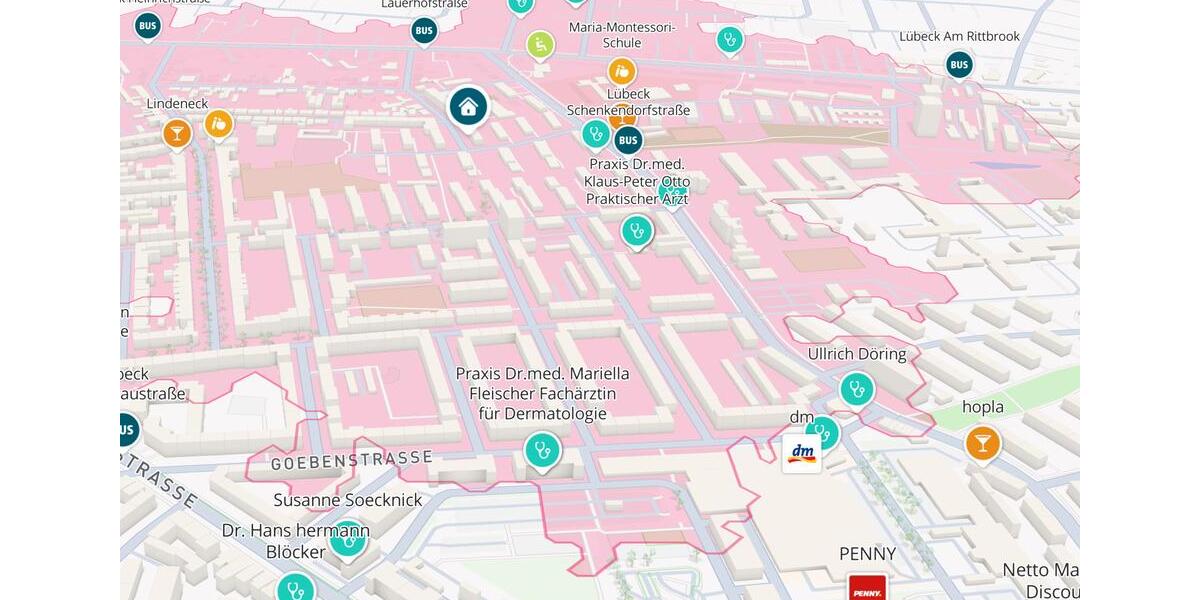 Erdgeschoßwohnung Lübeck Sankt Gertrud - 2 Zimmer, 46 m&sup2;, 486&euro; | Angebot:25959727