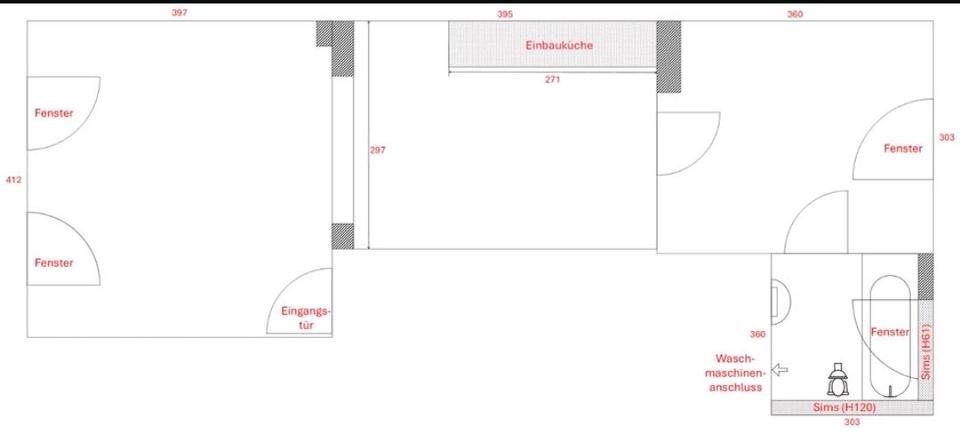Etagenwohnung Benz - 2 Zimmer, 44 m&sup2;, 500&euro; | Angebot:26662630