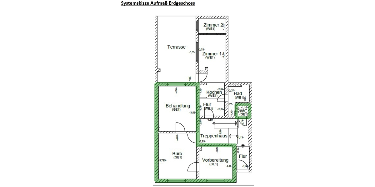 Moderne Büro-Praxisfläche in Top-Lage von Königswinter-Oberpleis 3 zimmer