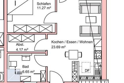 Wohnung Heilsbronn - 2 Zimmer, 50 m&sup2;, 580&euro; | Angebot:27589893