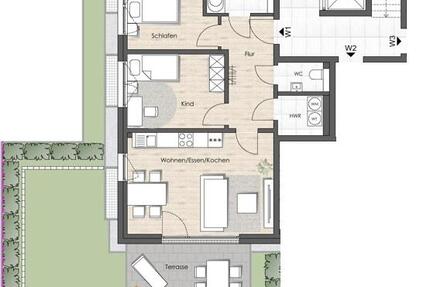 Moderne 3-Zimmer-Wohnung in gefragtem Neubau zimmer