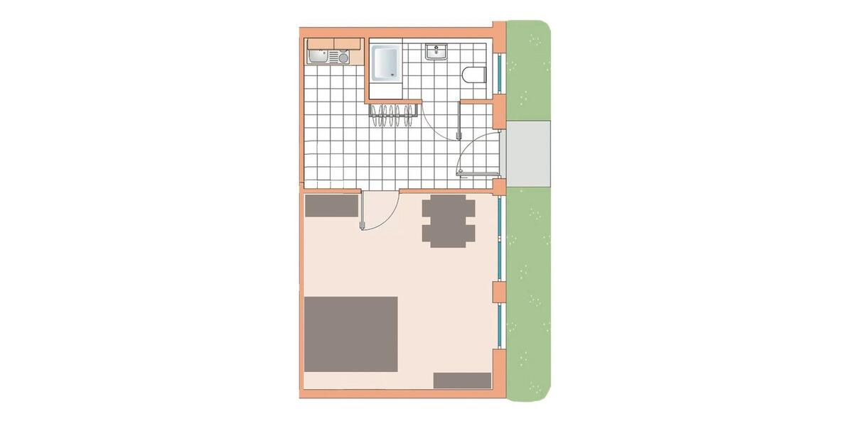 Wohnen auf Zeit Ratingen Homberg - 1.5 Zimmer, 33 m&sup2;, 790&euro; | Angebot:26588925