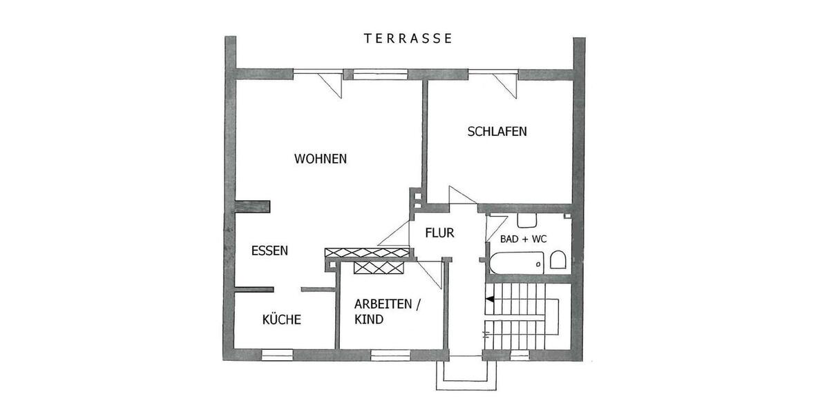 Terrassenwohnung Neufahrn bei Freising Mintraching-Grüneck - 3 Zimmer, 98 m&sup2;, 1.820&euro; | Angebot:25969361