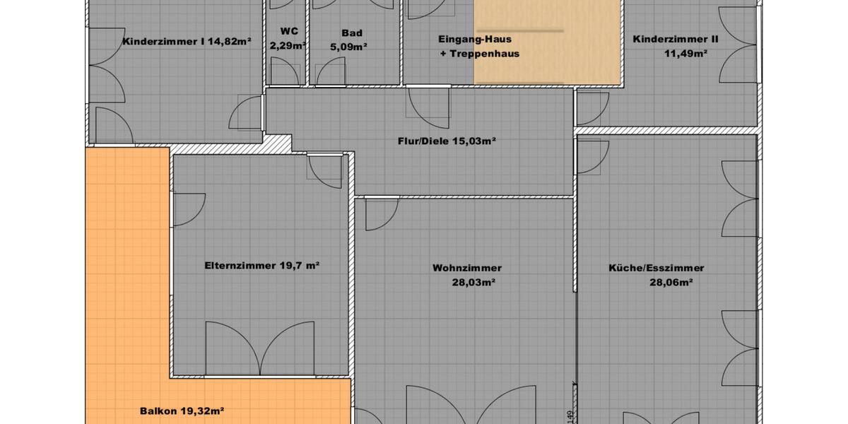 Erdgeschoßwohnung Haigerloch - 4 Zimmer, 1.200&euro; | Angebot:21599519