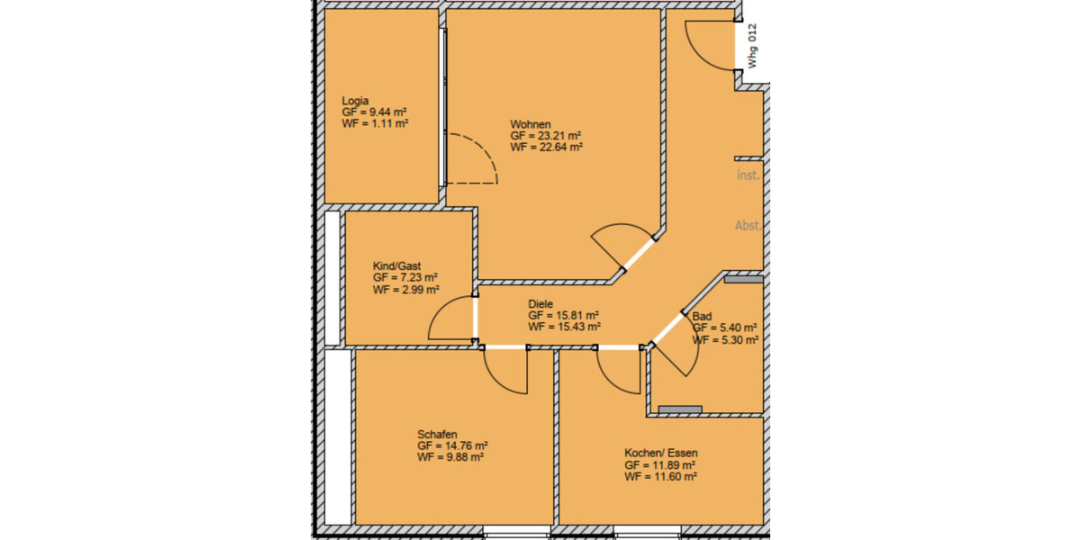 Etagenwohnung Dornum - 3 Zimmer, 84 m&sup2;, 930&euro; | Angebot:21969082