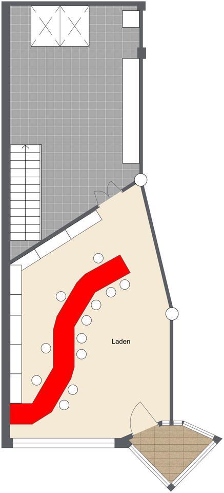 Schickes Ladengeschäft am Petrusplatz