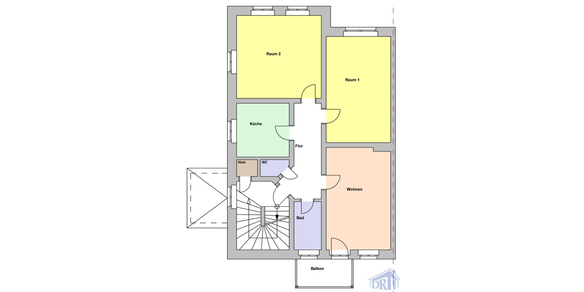 Etagenwohnung Zittau - 3 Zimmer, 76 m&sup2;, 600&euro; | Angebot:25741099