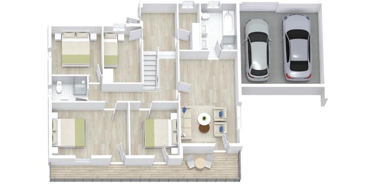 Geräumiges, freistehendes Haus mit zahlreichen Extras wartet auf Ihr Mietpreisangebot. 10 zimmer