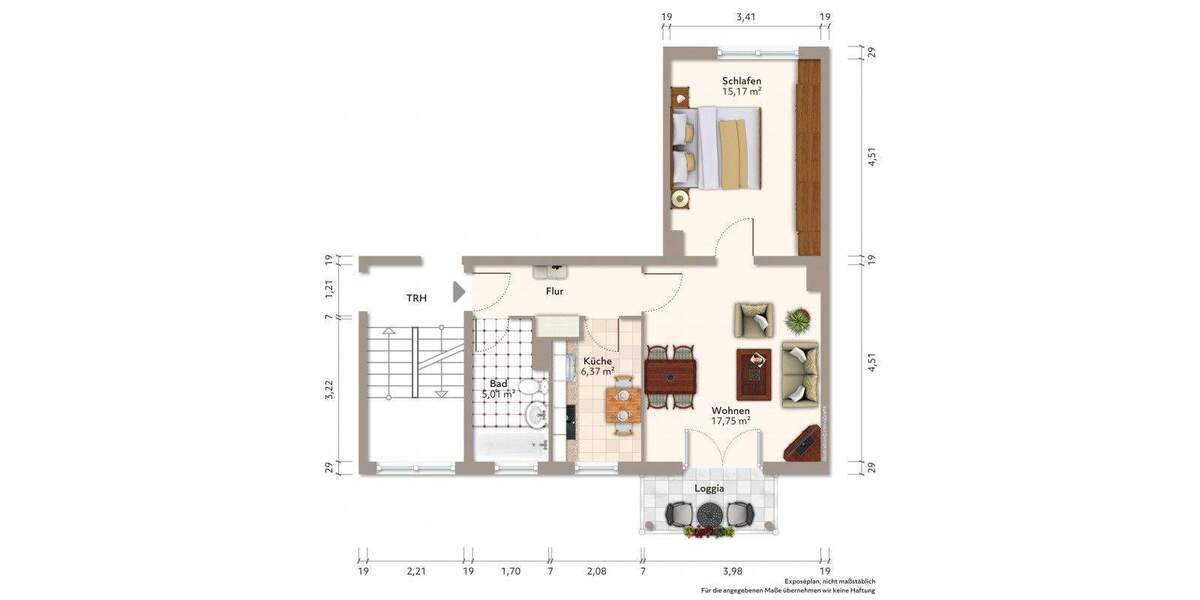 Etagenwohnung Bautzen - 2 Zimmer, 49 m&sup2;, 300&euro; | Angebot:25899704