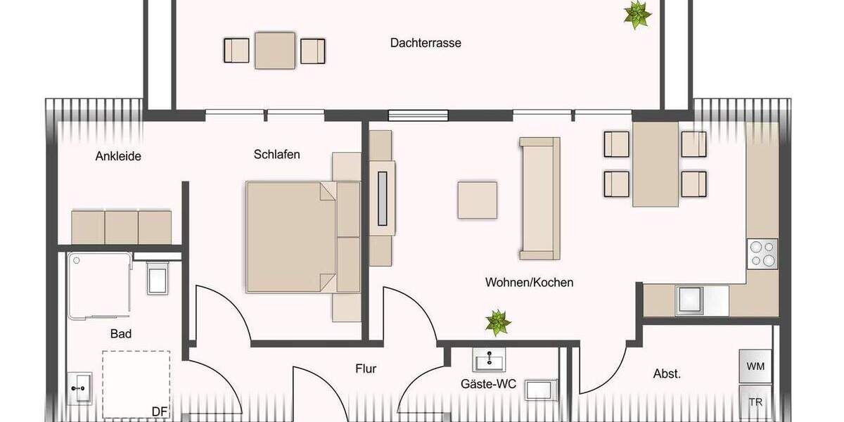 Etagenwohnung Hechthausen - 2 Zimmer, 75 m&sup2;, 875&euro; | Angebot:24992139