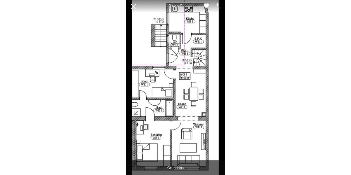 Erdgeschoßwohnung Bönen - 3 Zimmer, 76 m&sup2;, 988&euro; | Angebot:25048274