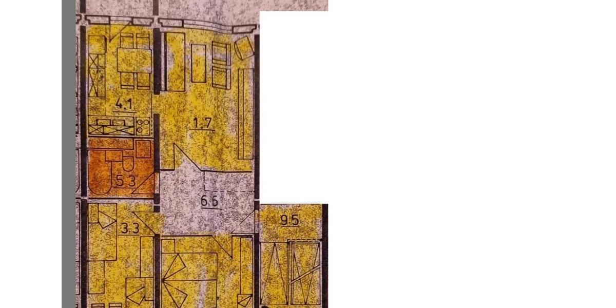 Etagenwohnung Rostock Gehlsdorf - 3 Zimmer, 61 m&sup2;, 540&euro; | Angebot:26040810