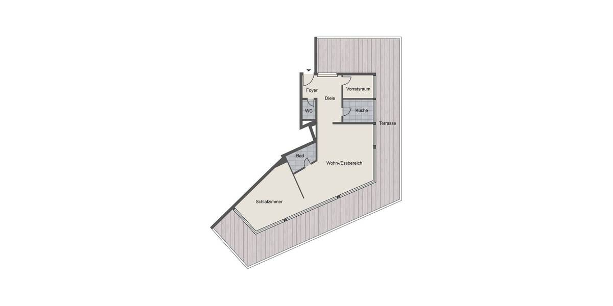 Randgebiet Düsseldorf: Wunderschöne 2,5 Zimmer-Penthousewohnung mit umlaufender Dachterrasse! 2 zimmer