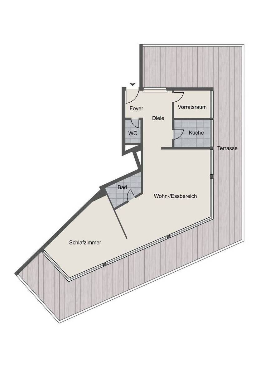 Randgebiet Düsseldorf: Wunderschöne 2,5 Zimmer-Penthousewohnung mit umlaufender Dachterrasse! 2 zimmer