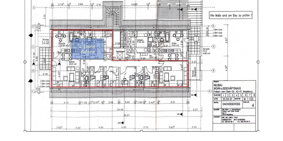 Etagenwohnung Magdeburg Stadtfeld Ost - 5 Zimmer, 160 m&sup2;, 1.510&euro; | Angebot:26819540