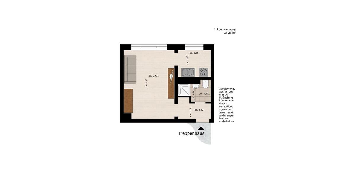 Wohnen auf Zeit Dessau-Roßlau Dessau - 1 Zimmer, 25 m&sup2;, 225&euro; | Angebot:24003069