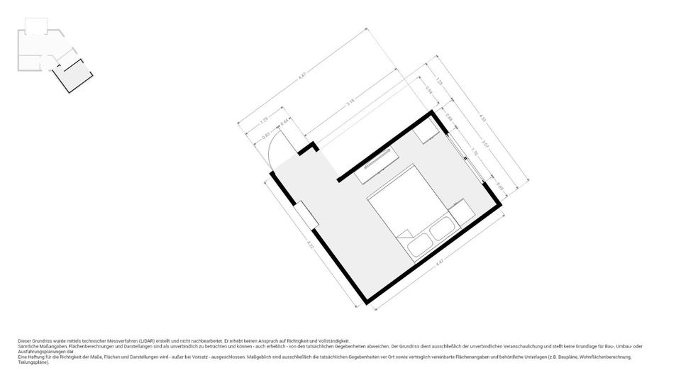 Etagenwohnung Zeven - 2 Zimmer, 66 m&sup2;, 650&euro; | Angebot:25804586
