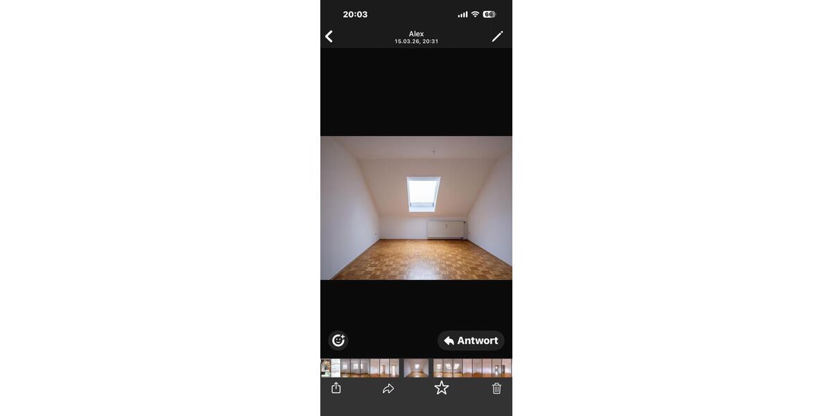 Dachgeschoßwohnung Erfurt Andreasvorstadt - 2 Zimmer, 60 m&sup2;, 930&euro; | Angebot:25995883