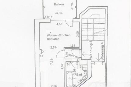 geräumige 1 Raum-Wohnung mit Balkon in Zeitz 1 zimmer