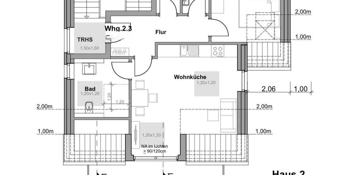 Dachgeschoßwohnung Borken - 2 Zimmer, 60 m&sup2;, 768&euro; | Angebot:26706049