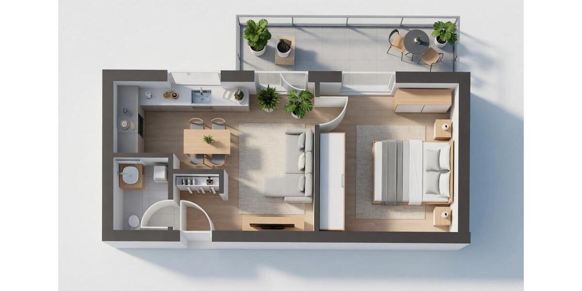 Etagenwohnung Waldsassen - 2 Zimmer, 53 m&sup2;, 700&euro; | Angebot:26444234