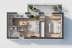 Etagenwohnung Waldsassen - 2 Zimmer, 53 m&sup2;, 700&euro; | Angebot:26444234