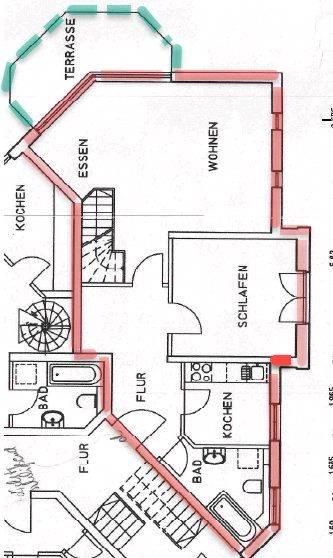 Etagenwohnung Wittstock/Dosse Dosse - 3 Zimmer, 98 m&sup2;, 1.000&euro; | Angebot:26097500