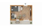 Etagenwohnung Bad Laasphe - 1 Zimmer, 33 m&sup2;, 320&euro; | Angebot:26442295
