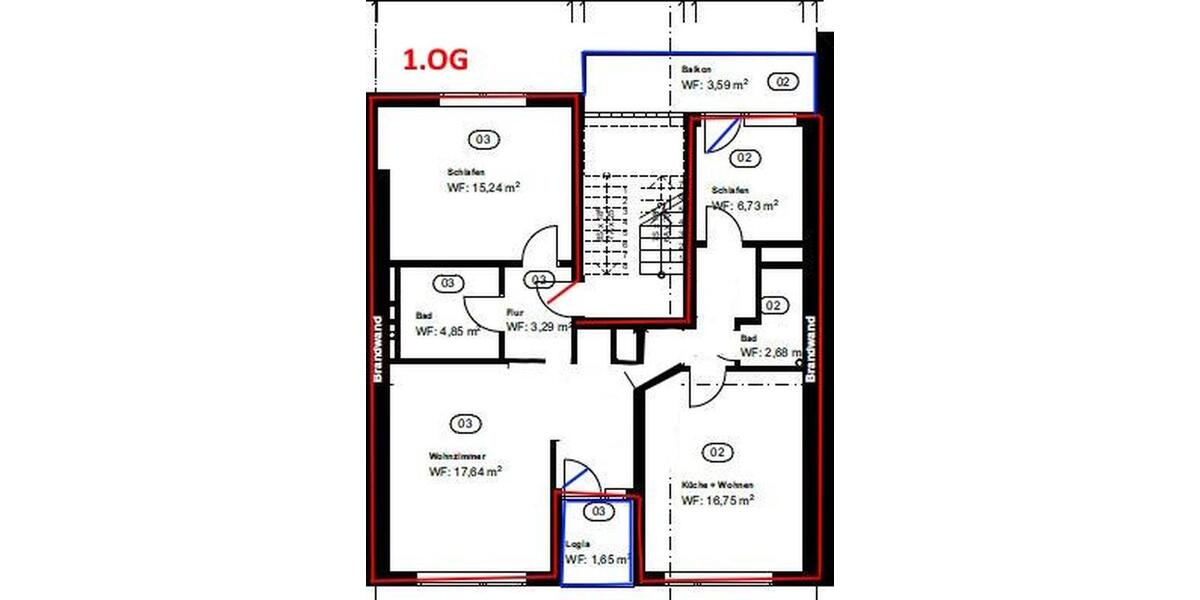 Maisonettenwohnung Wuppertal Arrenberg - 6 Zimmer, 142 m&sup2;, 1.300&euro; | Angebot:26705675