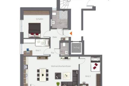 Lichtdurchflutet 4,5-Zimmer-NeubauWohnung im KfW-Effizienzhaus 40