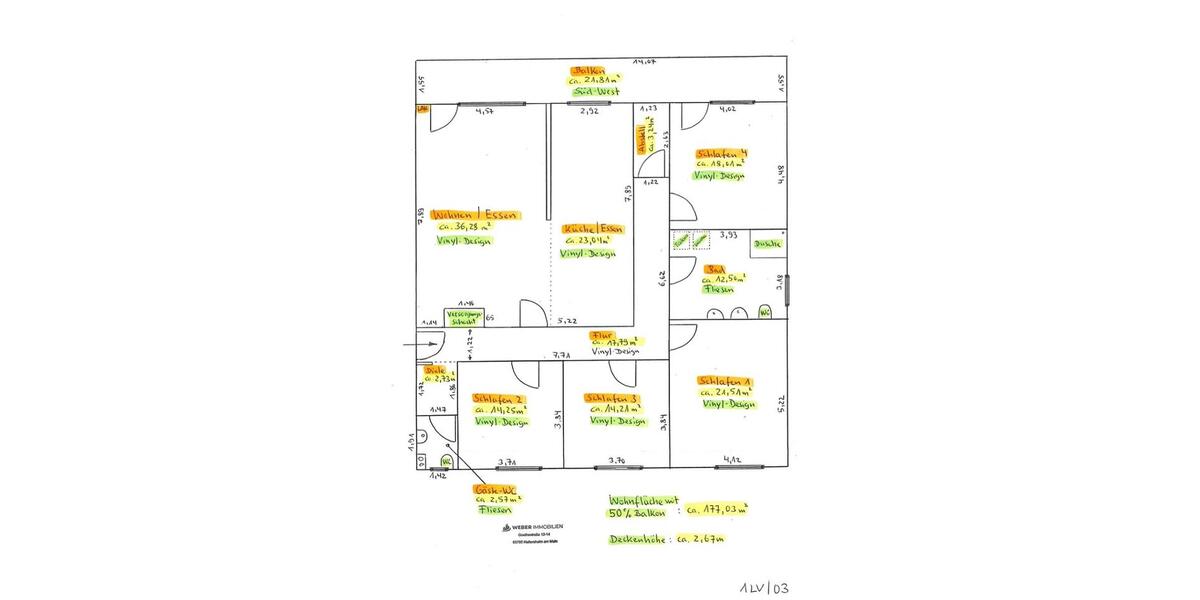 Etagenwohnung Hofheim am Taunus - 5 Zimmer, 177 m&sup2;, 1.860&euro; | Angebot:25235853