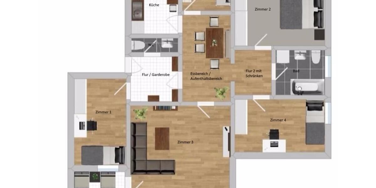 Wohnen auf Zeit Landshut Landshut-West - 5 Zimmer, 100 m&sup2;, 290&euro; | Angebot:26659039