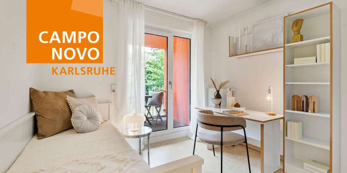 Etagenwohnung Karlsruhe Nordweststadt - 1 Zimmer, 31 m&sup2;, 590&euro; | Angebot:26981368