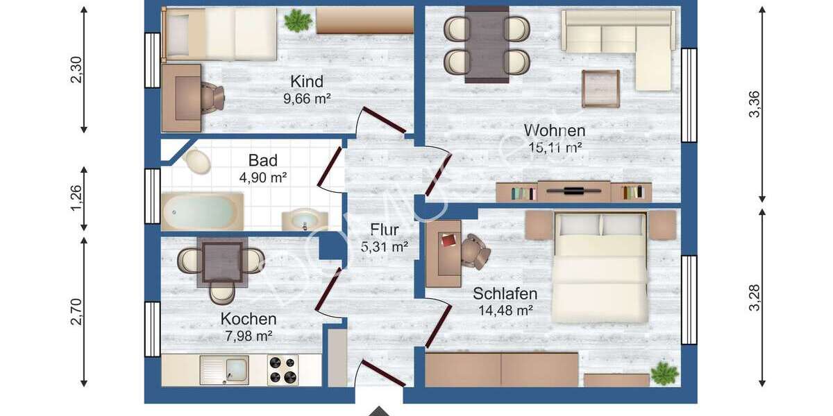 2026 im neuen Zuhause! 3 Zimmer, Garage möglich! - Erdgeschoßwohnung Elstra Kriepitz | Angebot:24485029