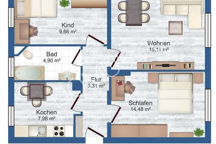 2026 im neuen Zuhause! 3 Zimmer, Garage möglich! - Wohnung Elstra Kriepitz | Angebot:24485029