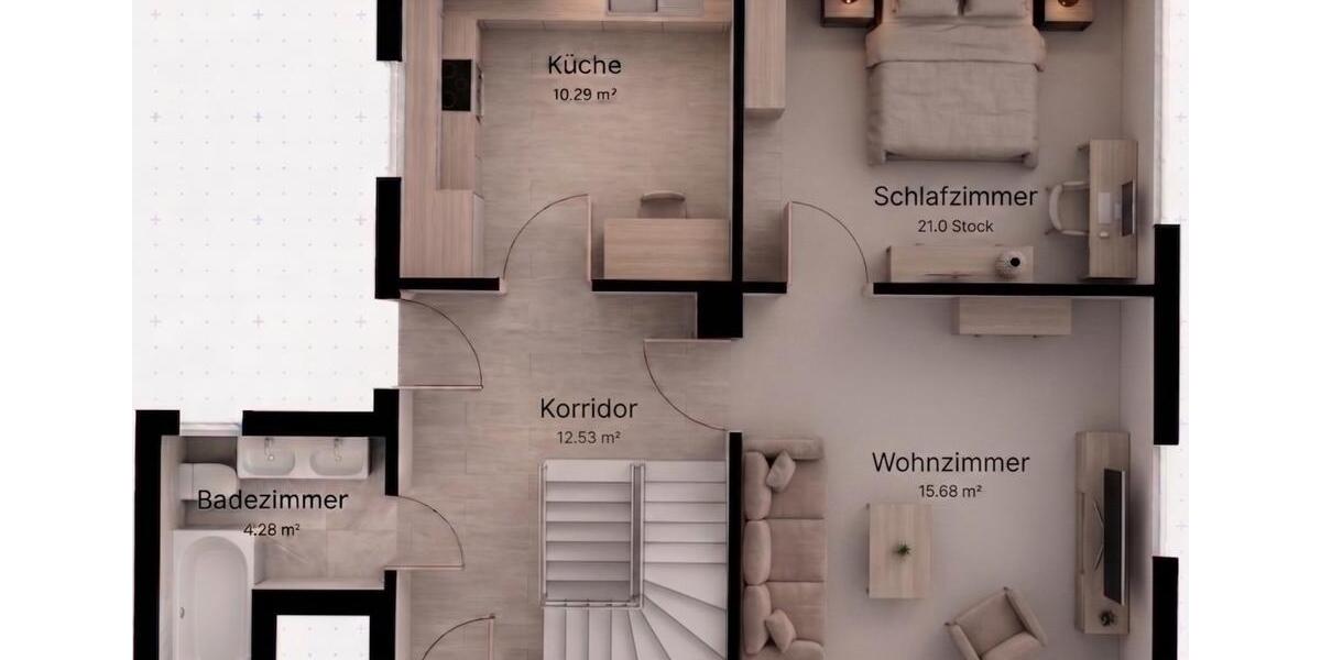 Maisonettenwohnung Ebersdorf bei Coburg - 6 Zimmer, 140 m&sup2;, 1.120&euro; | Angebot:26552554