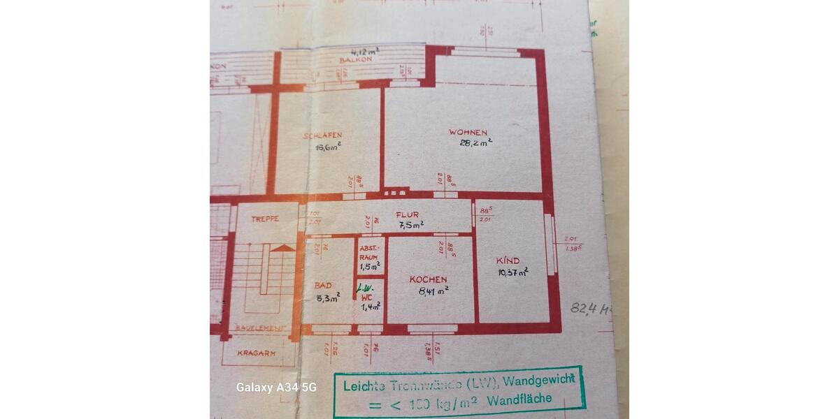 Etagenwohnung Porta Westfalica - 3 Zimmer, 83 m&sup2;, 775&euro; | Angebot:26522760