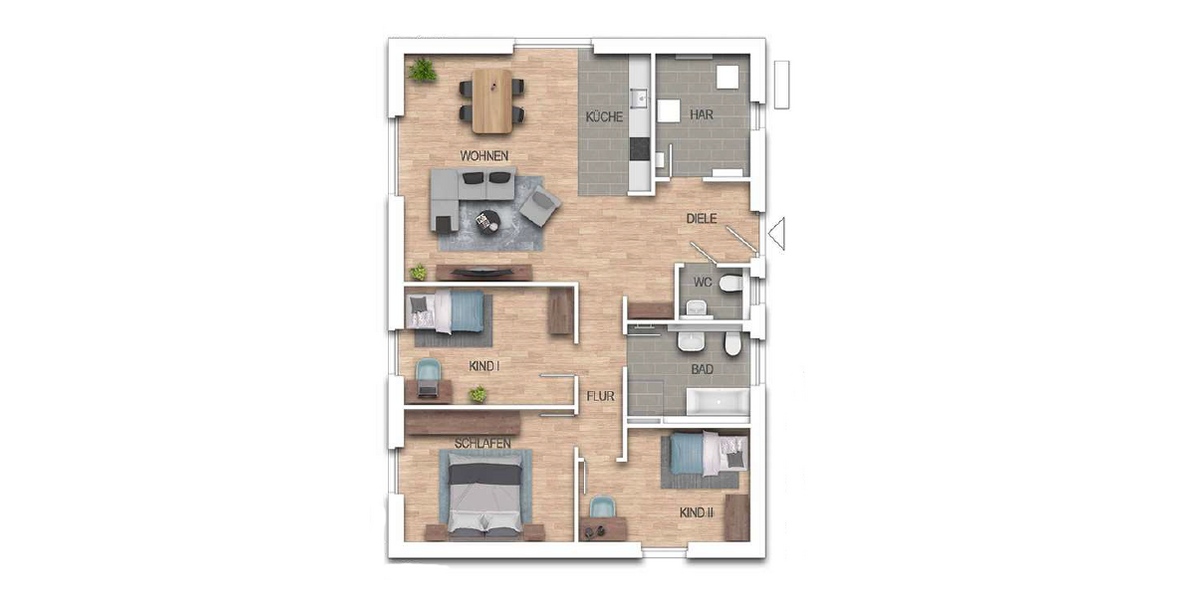 Einfamilienhaus Hermannsburg Hermannsburg - 4 Zimmer, 113 m&sup2;, 1.450&euro; | Angebot:27054893