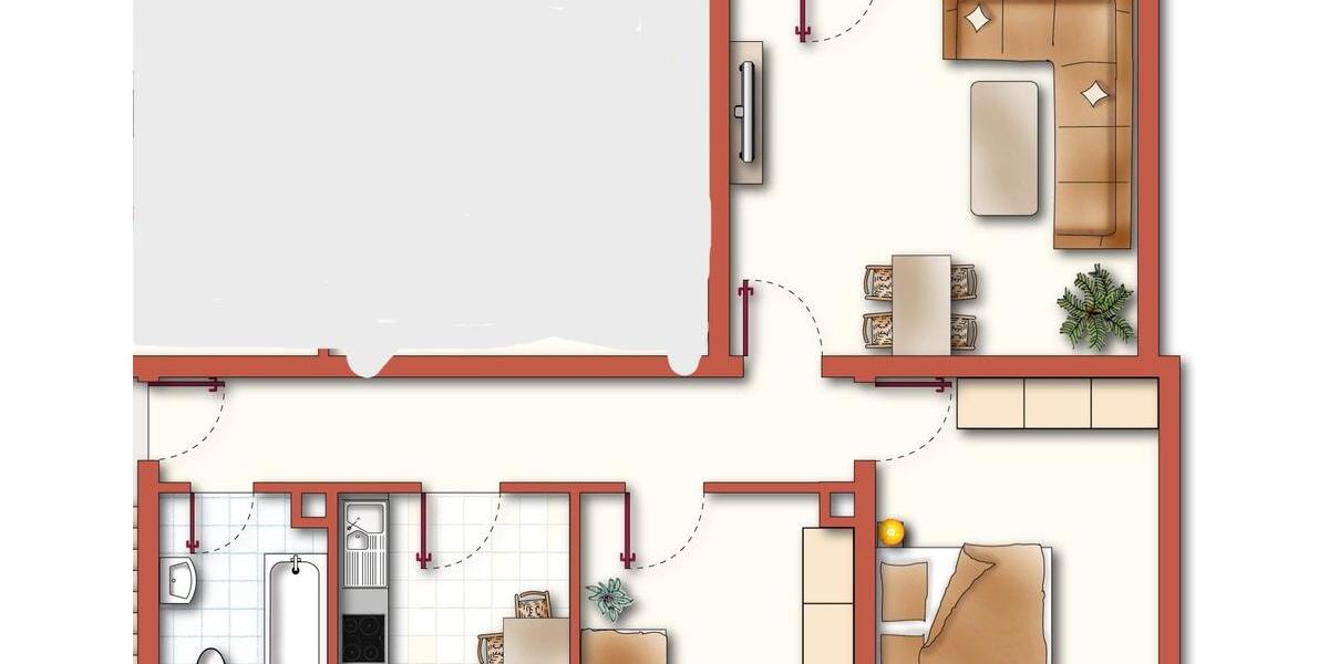 Etagenwohnung Furtwangen im Schwarzwald - 3 Zimmer, 78 m&sup2;, 500&euro; | Angebot:26124241
