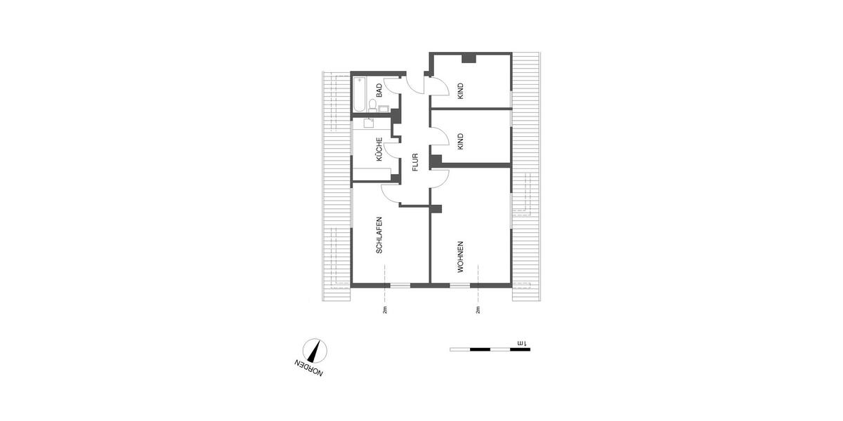 Dachgeschoßwohnung Werdohl - 4 Zimmer, 70 m&sup2;, 350&euro; | Angebot:26367457