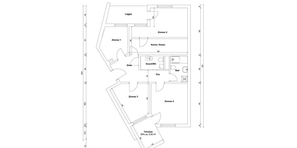 Erdgeschoßwohnung München Sendling-Westpark - 4 Zimmer, 80 m&sup2;, 3.200&euro; | Angebot:24849772