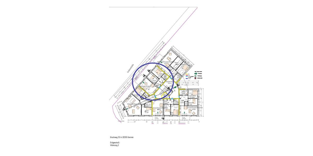 Etagenwohnung Bremen Hemelingen - 3 Zimmer, 66 m&sup2;, 970&euro; | Angebot:26234717