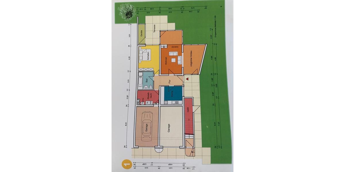 Exklusive EG-Wohnung, 90m² in 38458 Velpke - Garage, EBK, Garten zimmer