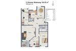Etagenwohnung Hemsbach - 5 Zimmer, 103 m&sup2;, 1.300&euro; | Angebot:25233012