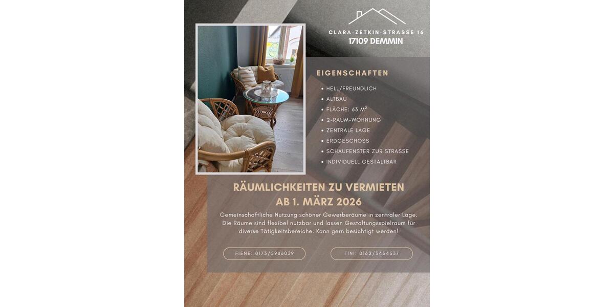 Gewerbeobjekt Demmin - 290&euro; | Angebot:23691813