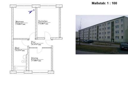Wohnung Gägelow - 2 Zimmer, 57 m&sup2;, 593&euro; | Angebot:26359808